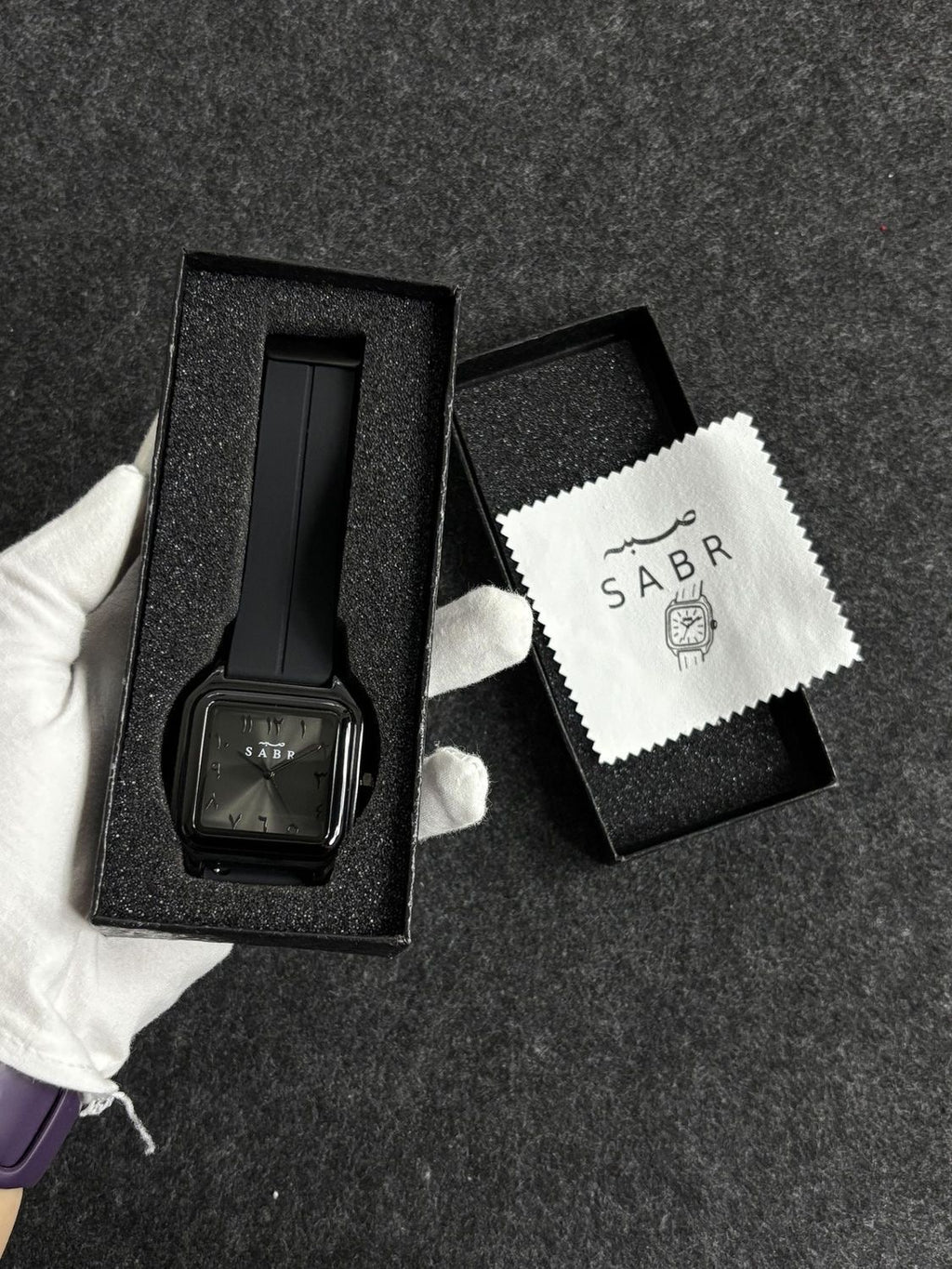 Montre sabr noir obsidienne