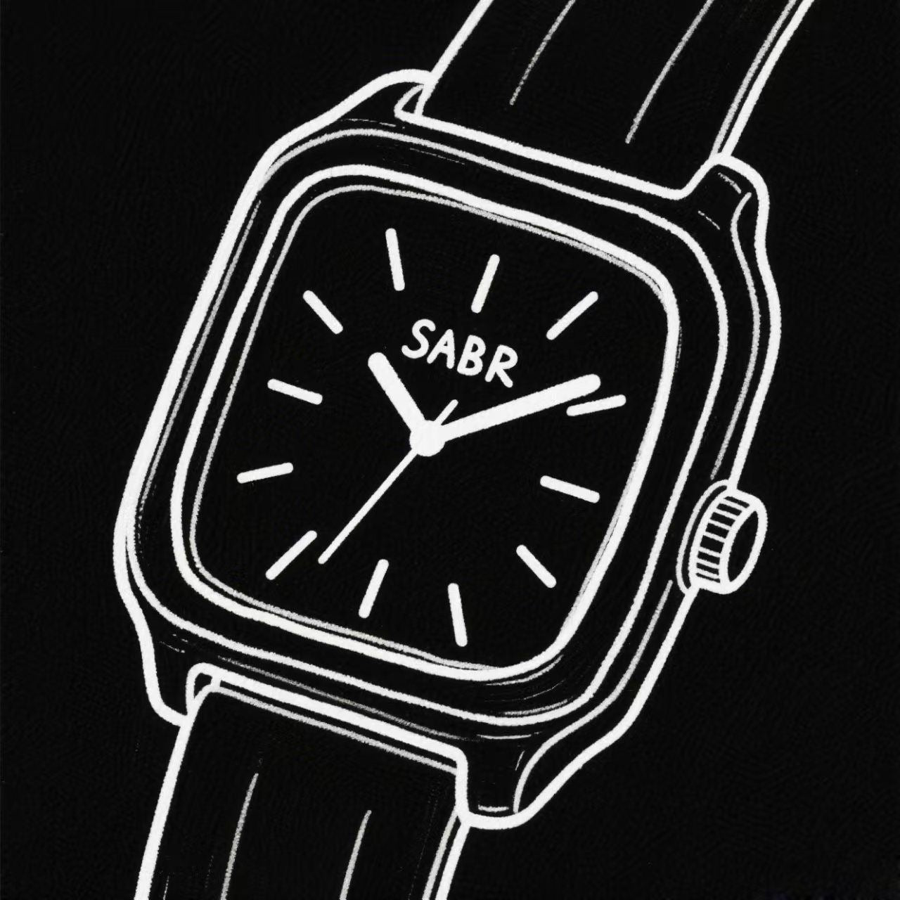 Montre sabr rouge carmin