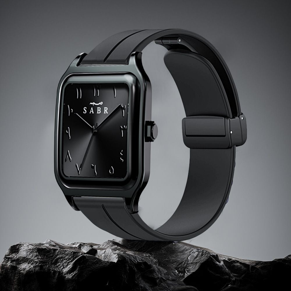 Montre sabr noir obsidienne