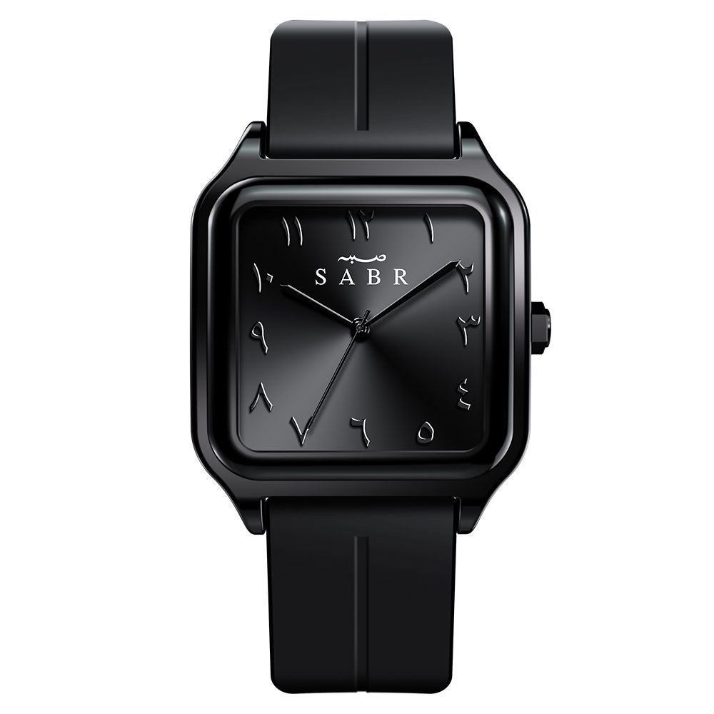 Montre sabr noir obsidienne